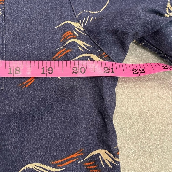 [S] Brixton Cruze S/S Woven Shirt Washed Navy/Ginger Relaxed Fit - Picture 7 of 8